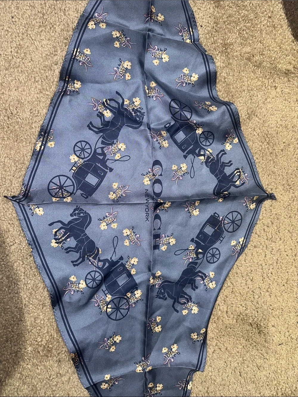 Coach 100% silk women’s scarf